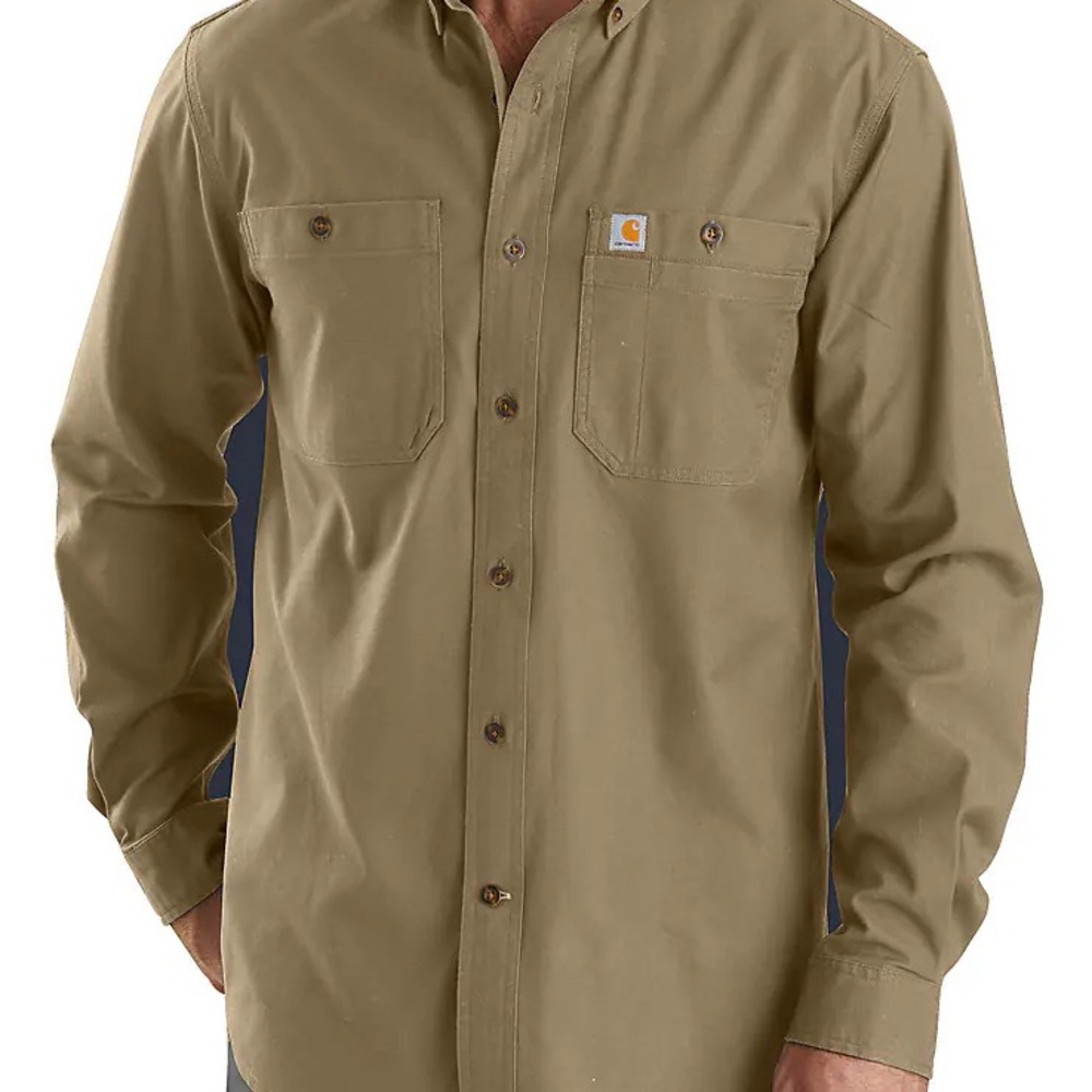Carhartt Khaki Button-Up Shirt